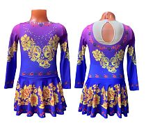 Платье для высуплений р.34 рост 134-140 артикул 10058 русско-народное с цветами 