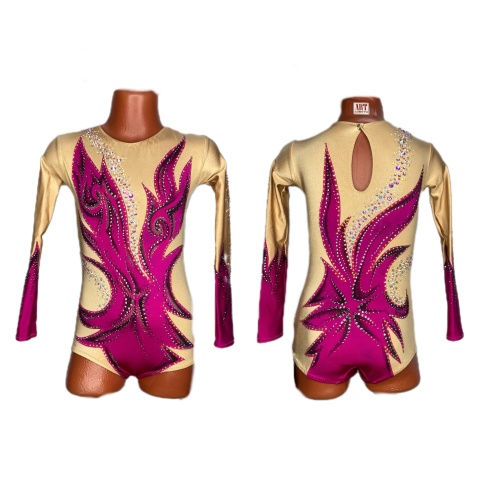 Купальник для спорт. Аэробики р.30 рост 122-128 артикул 10476 Сиреневый Купальник для спорт. Аэробики р.30 рост 122-128 артикул 10476 Сиреневый